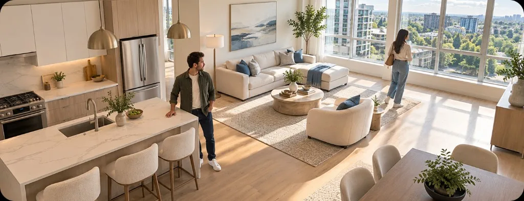 Live camera monitoring during an apartment self-tour